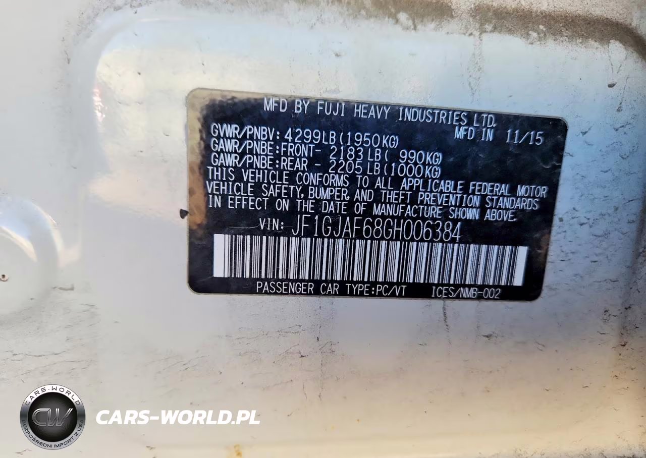 2016 Subaru Impreza Premium Plus VIN:JF1GJAF68GH006384 - 12