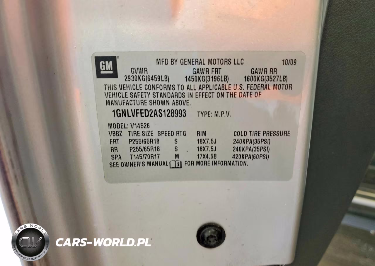 2010 Chevrolet Traverse Lt VIN:1GNLVFED2AS128993 - 13