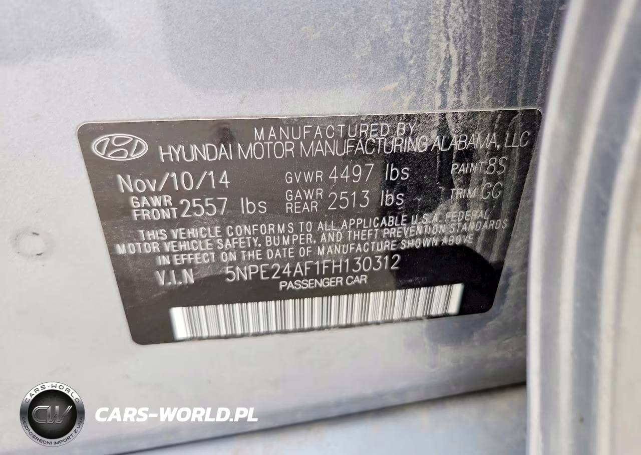 2015 Hyundai Sonata Se VIN:5NPE24AF1FH130312 - 13