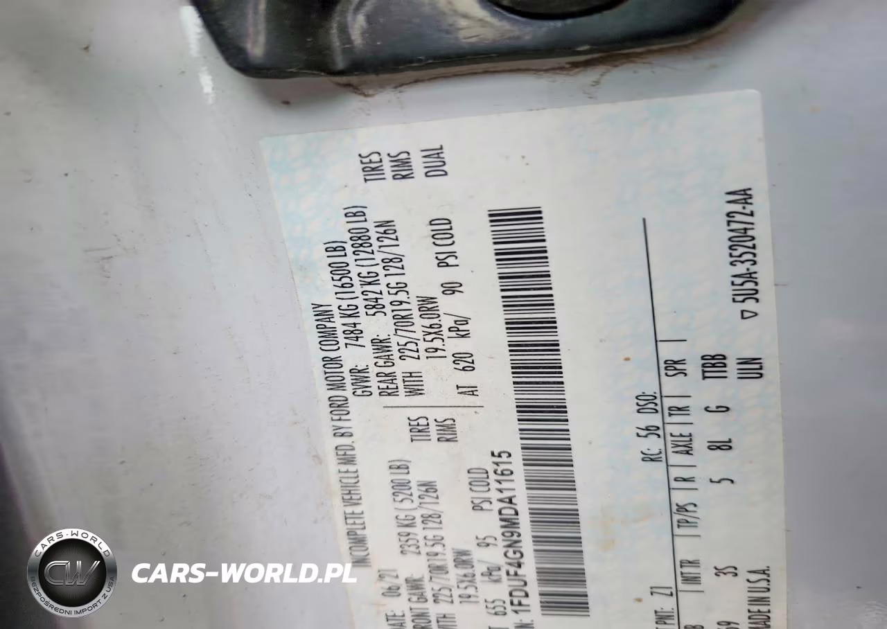 2021 Ford F450 Super Duty VIN:1FDUF4GN9MDA11615 - 13