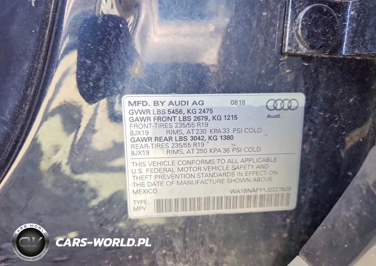 2018 Audi Q5 Premium Plus VIN:WA1BNAFY1J2227629 - 14