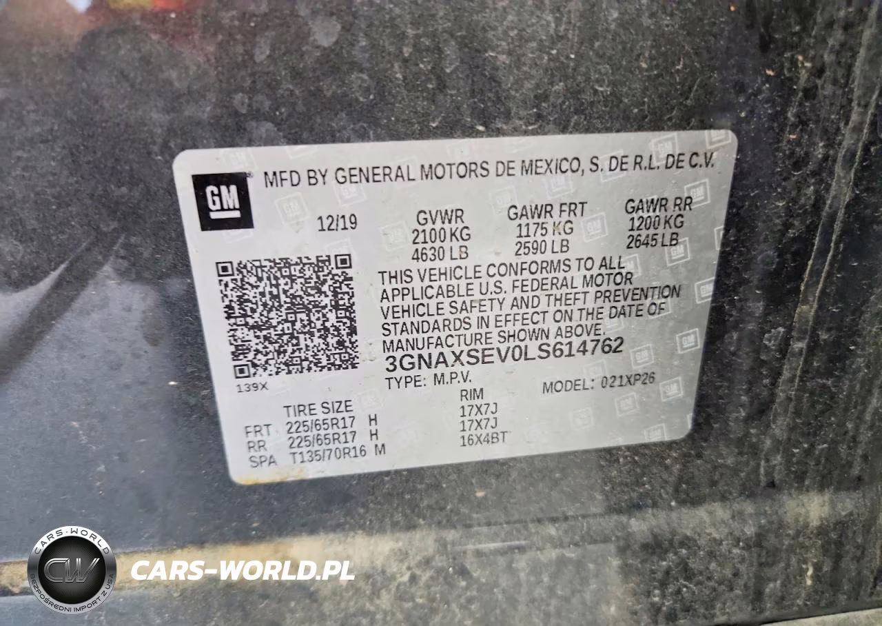 2020 Chevrolet Equinox Ls VIN:3GNAXSEV0LS614762 - 13