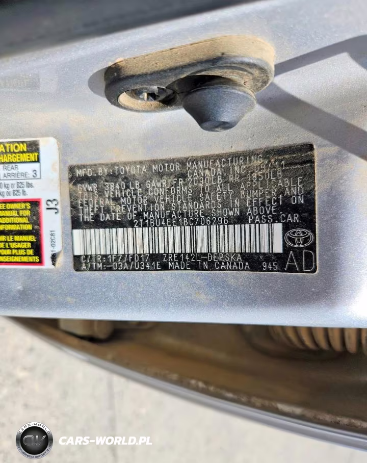 2011 Toyota Corolla S VIN:2T1BU4EE1BC706296 - 12
