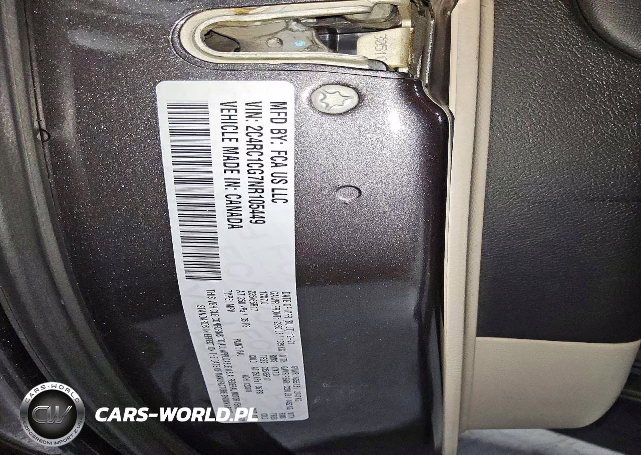 2022 Chrysler Voyager Lx VIN:2C4RC1CG7NR105449 - 13