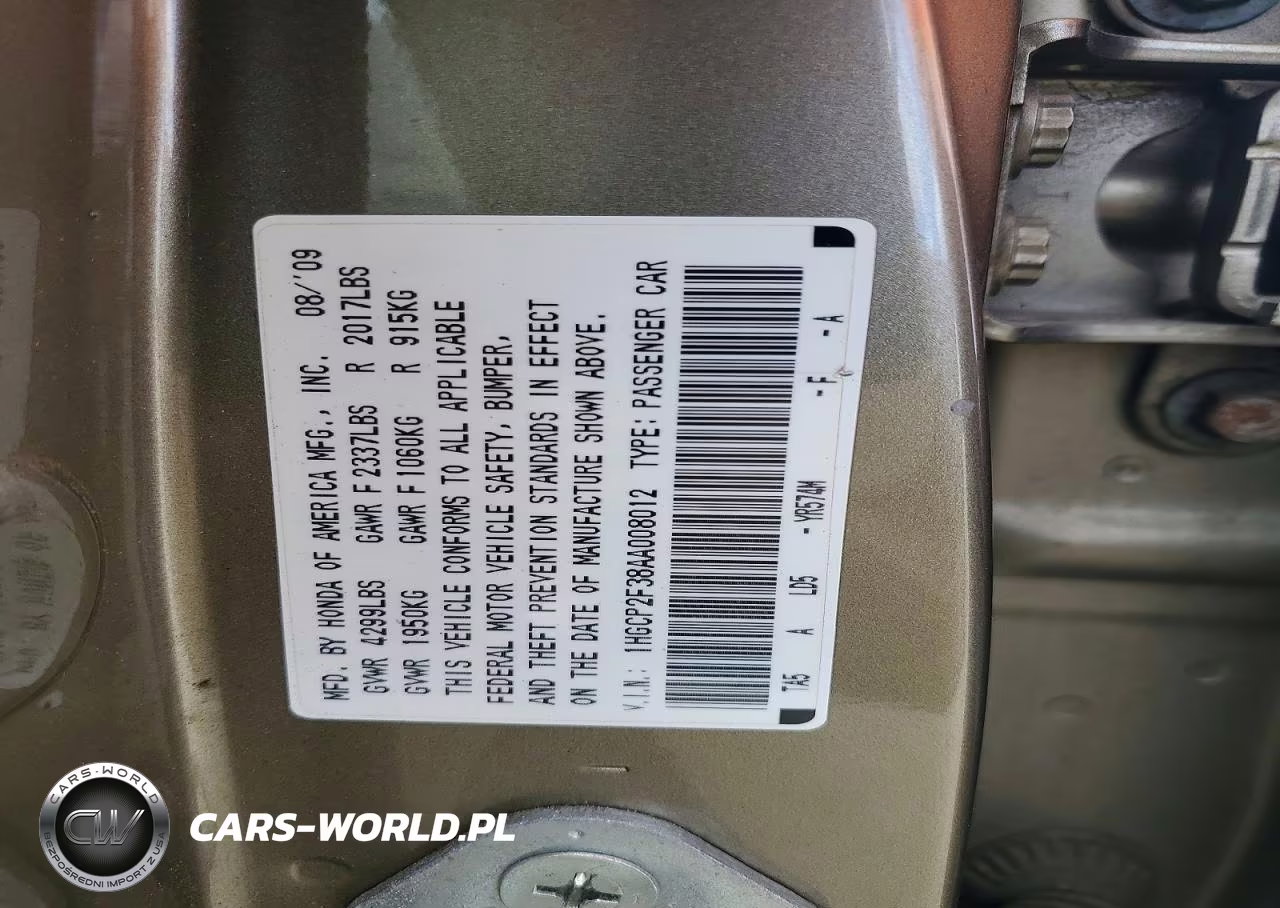 2010 Honda Accord Lx VIN:1HGCP2F38AA008012 - 12