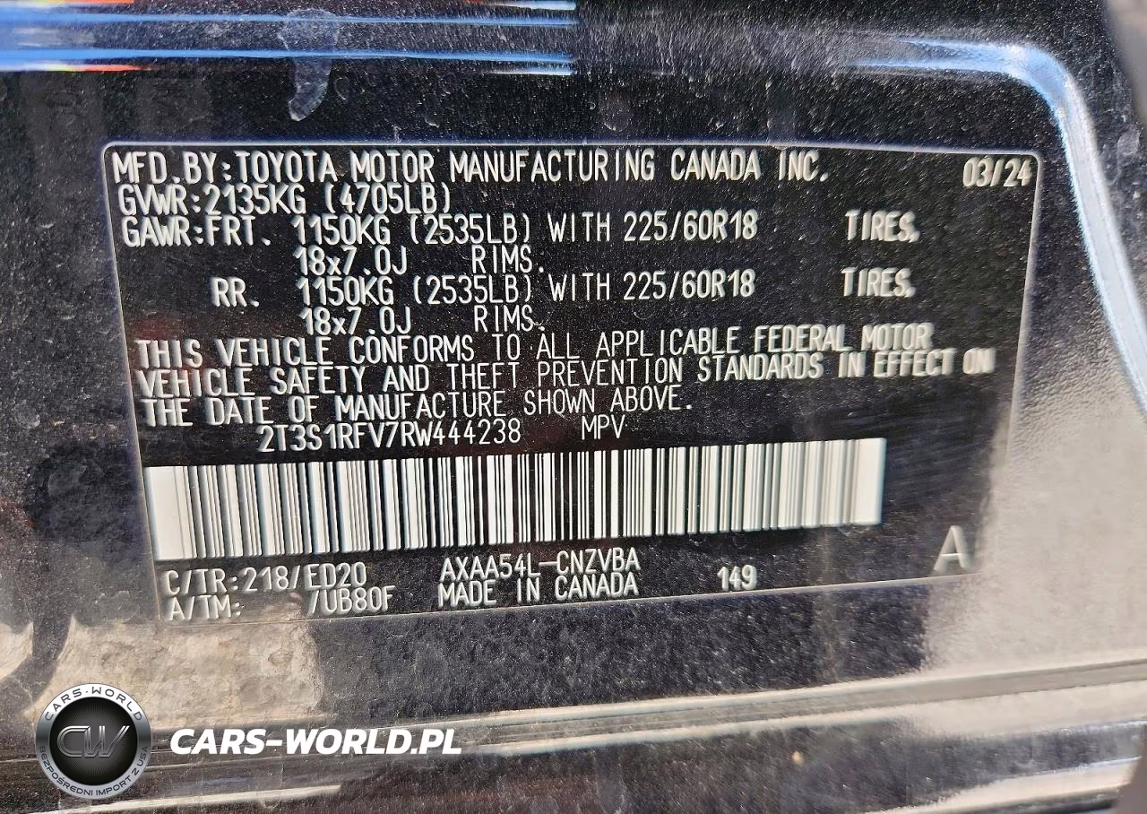 2024 Toyota Rav4 Trd Off Road VIN:2T3S1RFV7RW444238 - 12