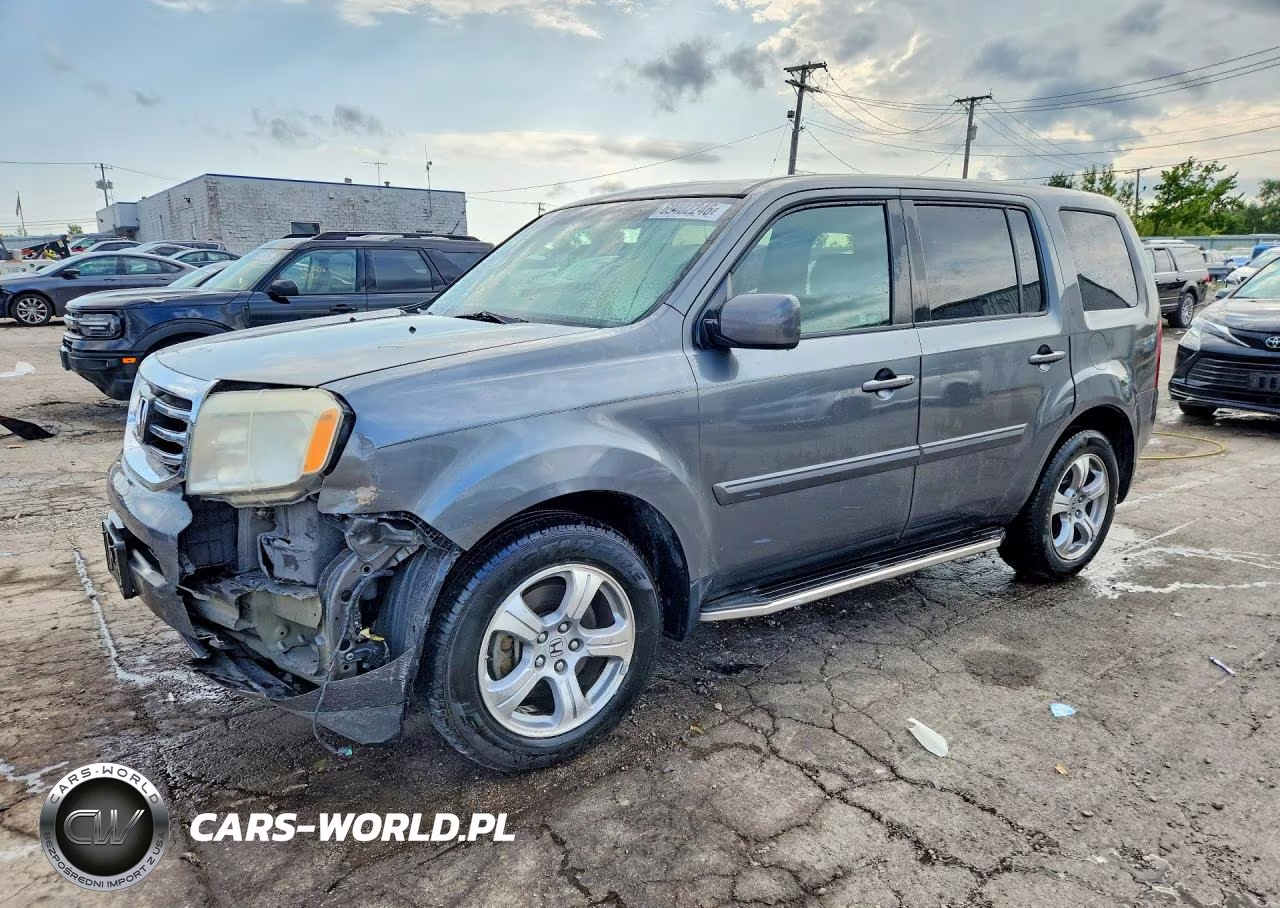 2012 Honda Pilot Exl VIN:5FNYF3H54CB016646 - 1