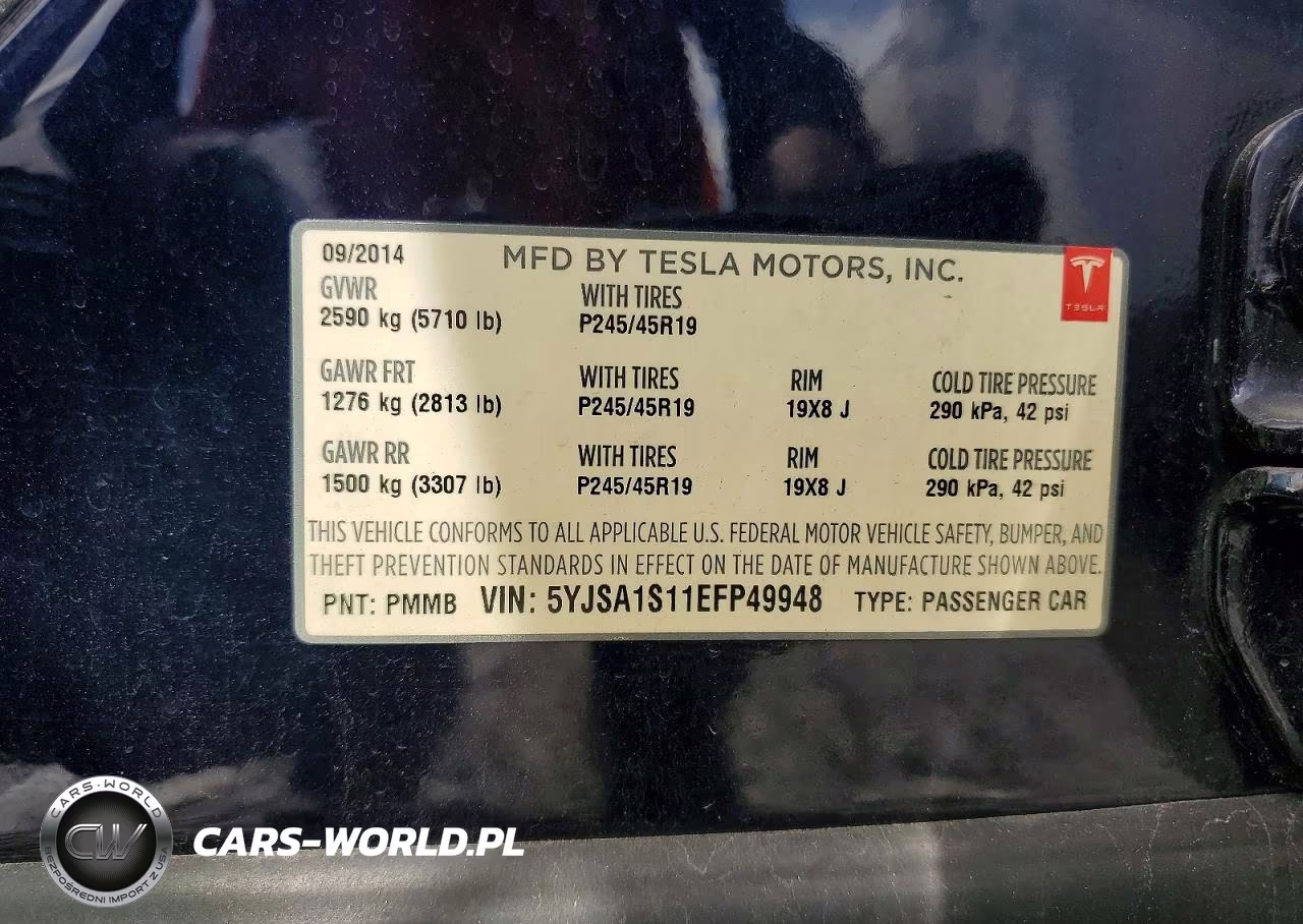 2014 Tesla Model S VIN:5YJSA1S11EFP49948 - 12