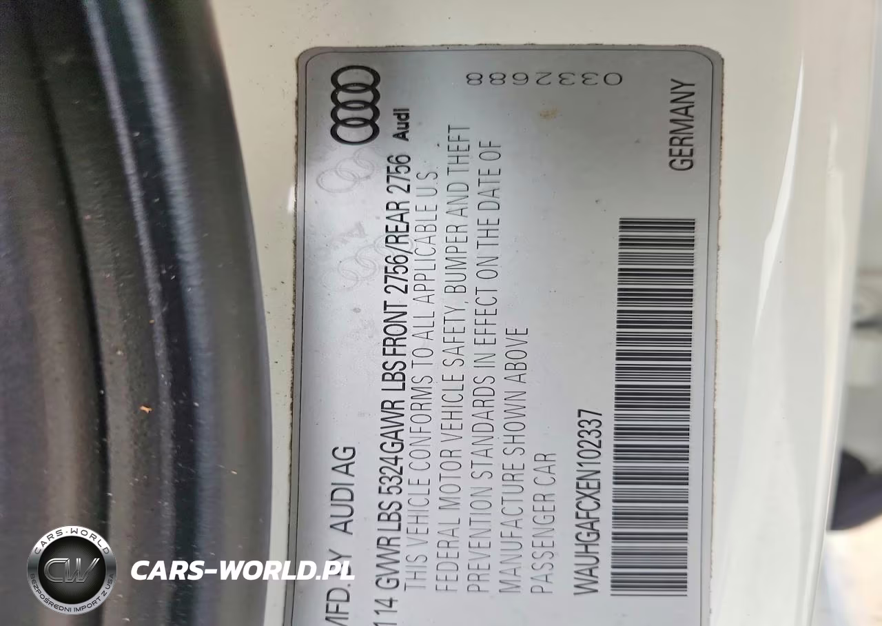 2014 Audi A6 Prestige VIN:WAUHGAFCXEN102337 - 12