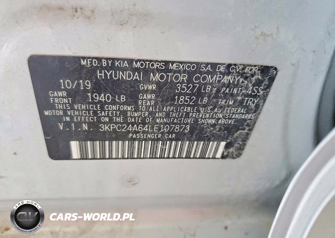 2020 Hyundai Accent Se VIN:3KPC24A64LE107873 - 12