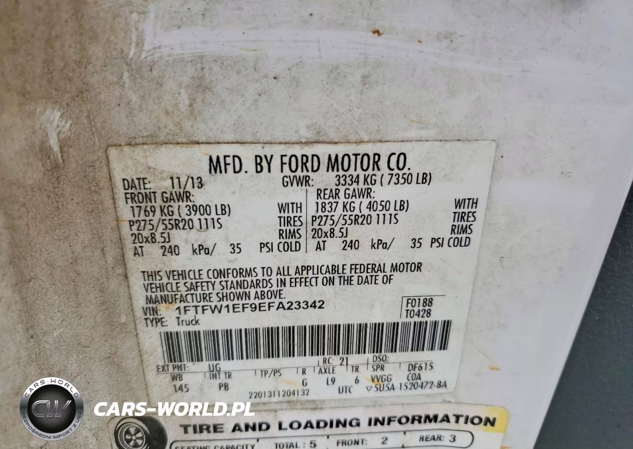 2014 Ford F150 Supercrew VIN:1FTFW1EF9EFA23342 - 12