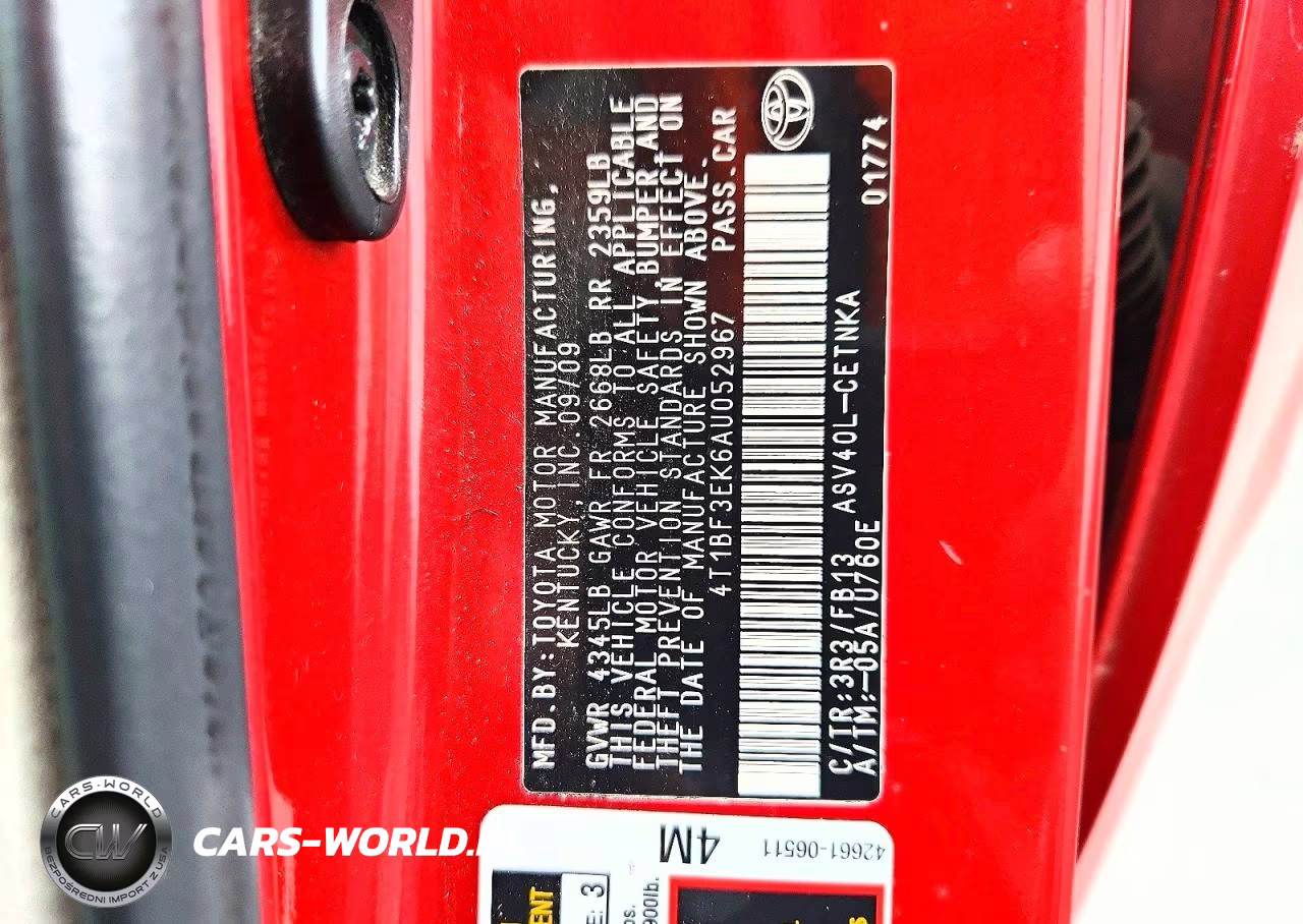 2010 Toyota Camry Le VIN:4T1BF3EK6AU052967 - 13