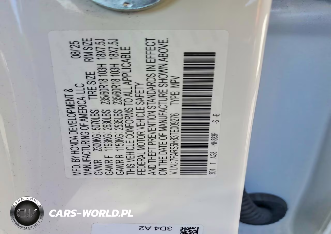 2026 Honda Cr-V Sport-L VIN:7FARS5H83TE009276 - 12