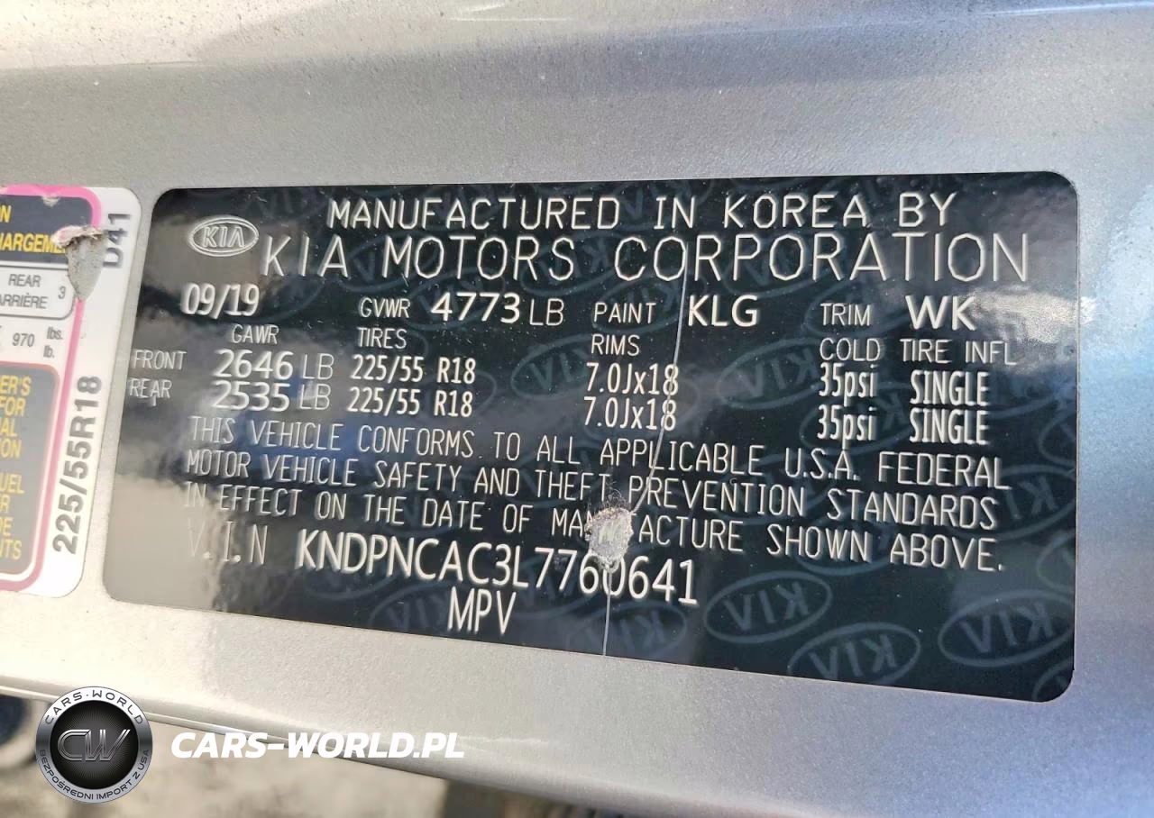 2020 Kia Sportage Ex VIN:KNDPNCAC3L7760641 - 13