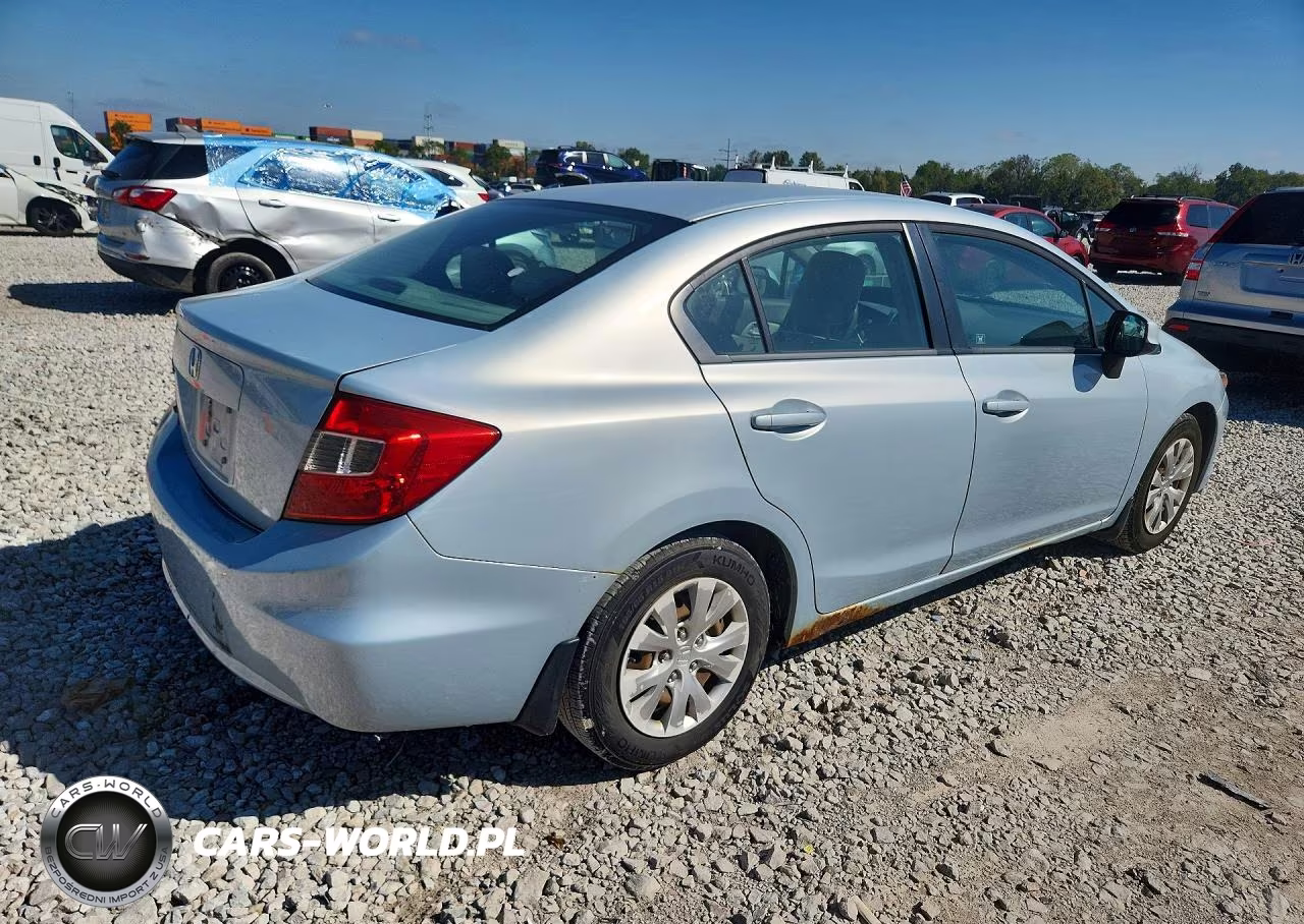 2012 Honda Civic Lx VIN:19XFB2F54CE070549 - 3
