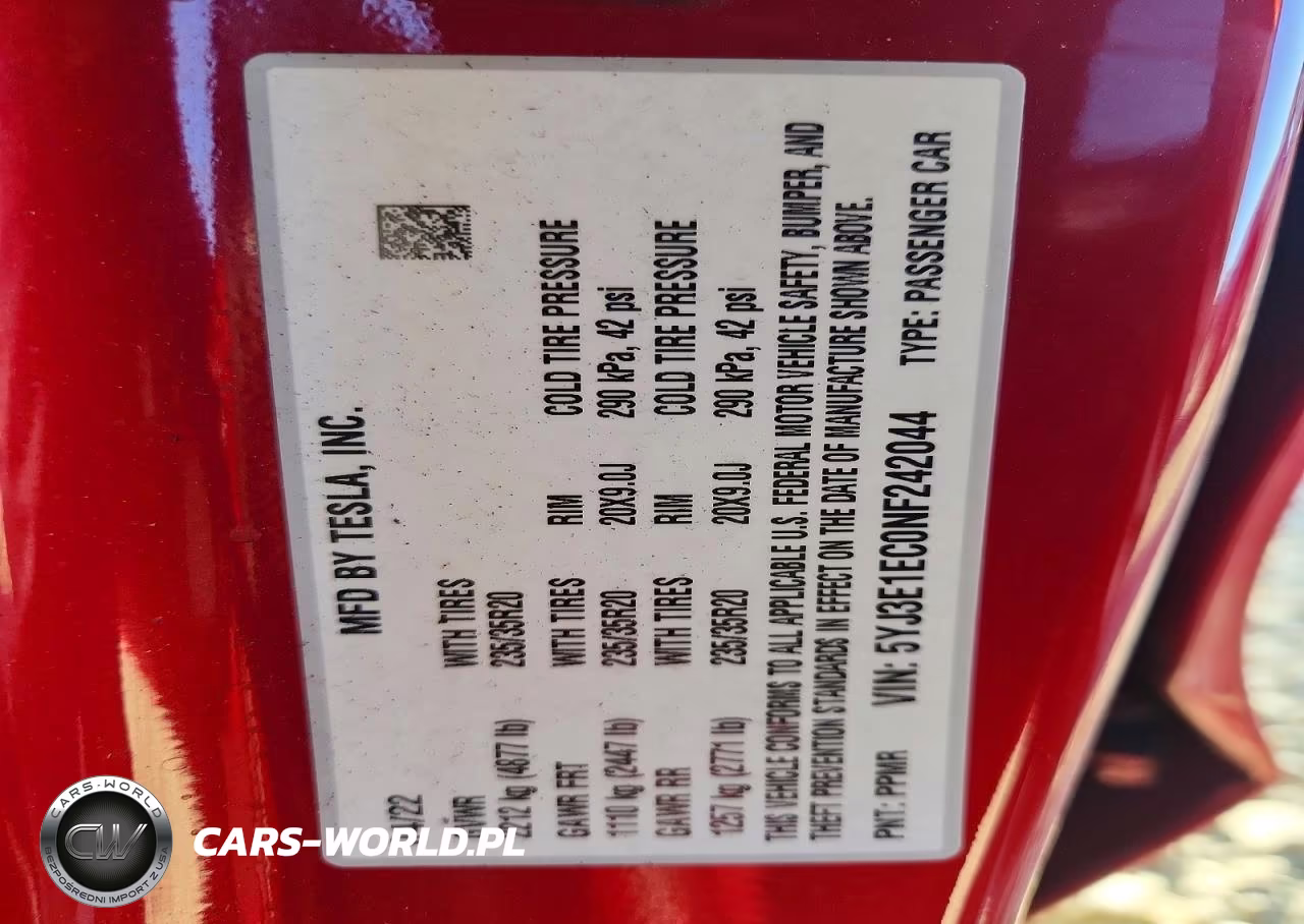 2022 Tesla Model 3 VIN:5YJ3E1EC0NF242044 - 12
