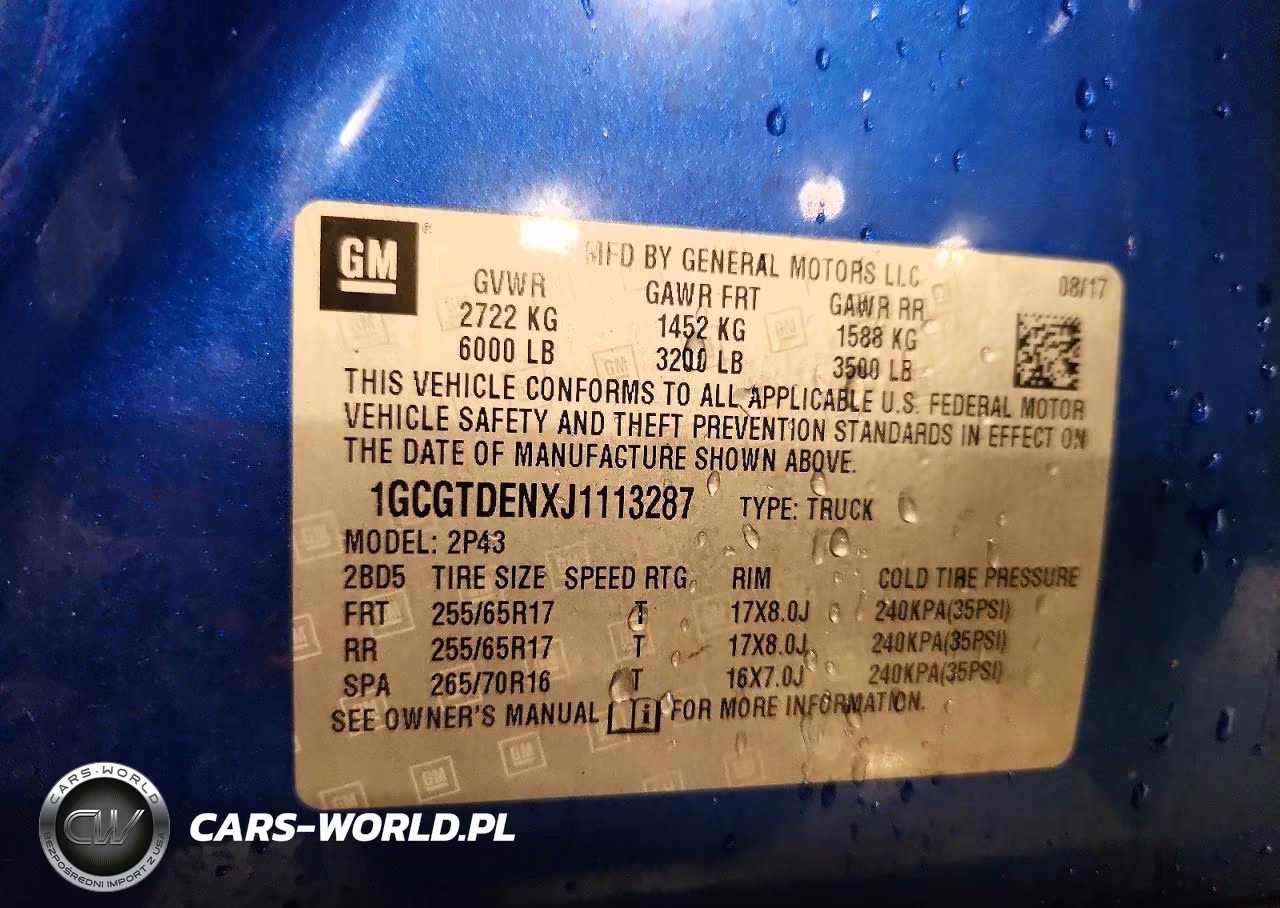 2018 Chevrolet Colorado Z71 VIN:1GCGTDENXJ1113287 - 13