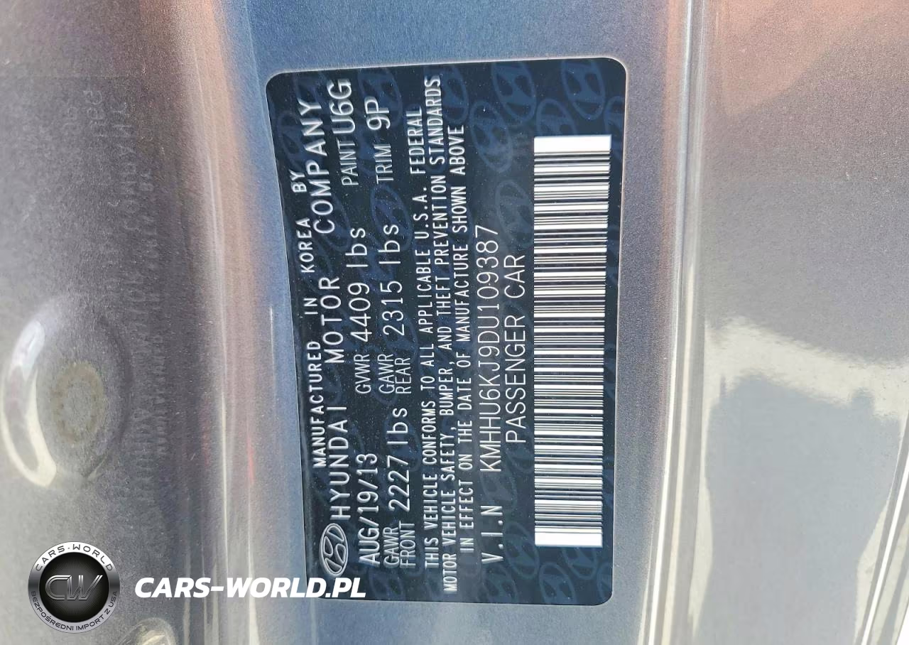 2013 Hyundai Genesis Coupe 3.8 Grand Touring VIN:KMHHU6KJ9DU109387 - 12