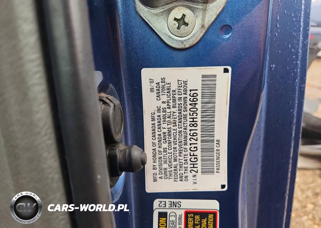 2008 Honda Civic Lx VIN:2HGFG12618H504661 - 12
