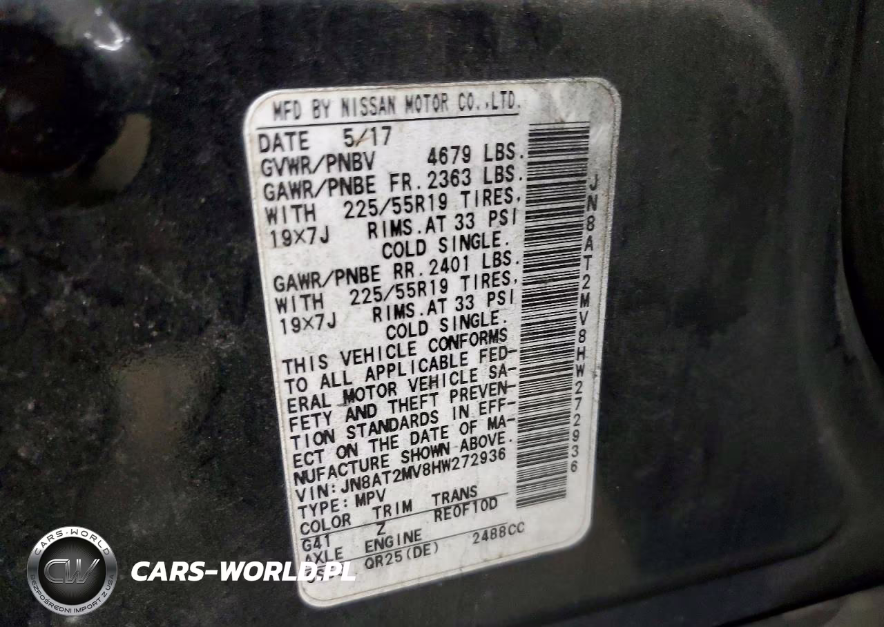 2017 Nissan Rogue Sl VIN:JN8AT2MV8HW272936 - 13
