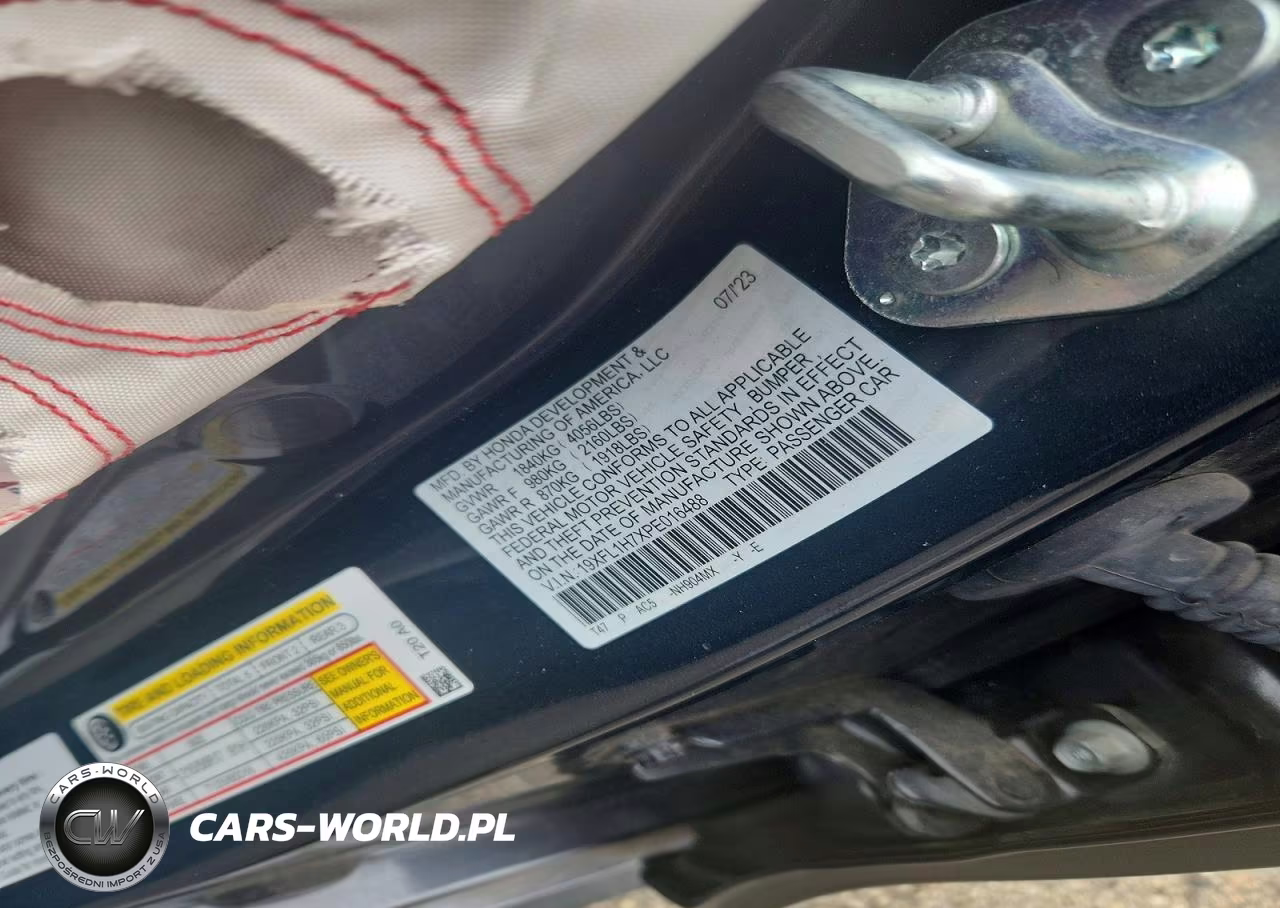 2023 Honda Civic Exl VIN:19XFL1H7XPE016488 - 12