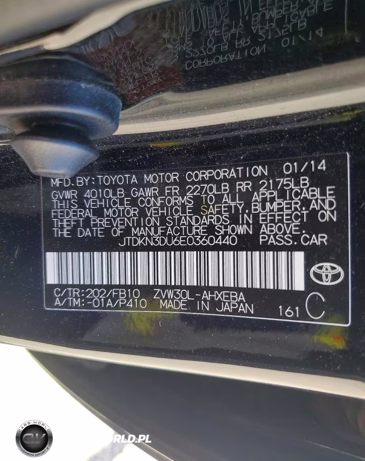 2014 Toyota Prius Three VIN:JTDKN3DU6E0360440 - 12