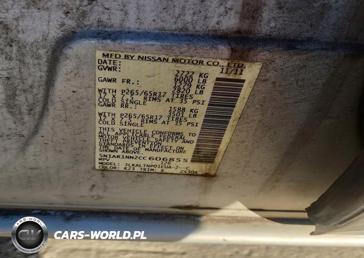 2012 Nissan Pathfinder S VIN:5N1AR1NN2CC606855 - 13