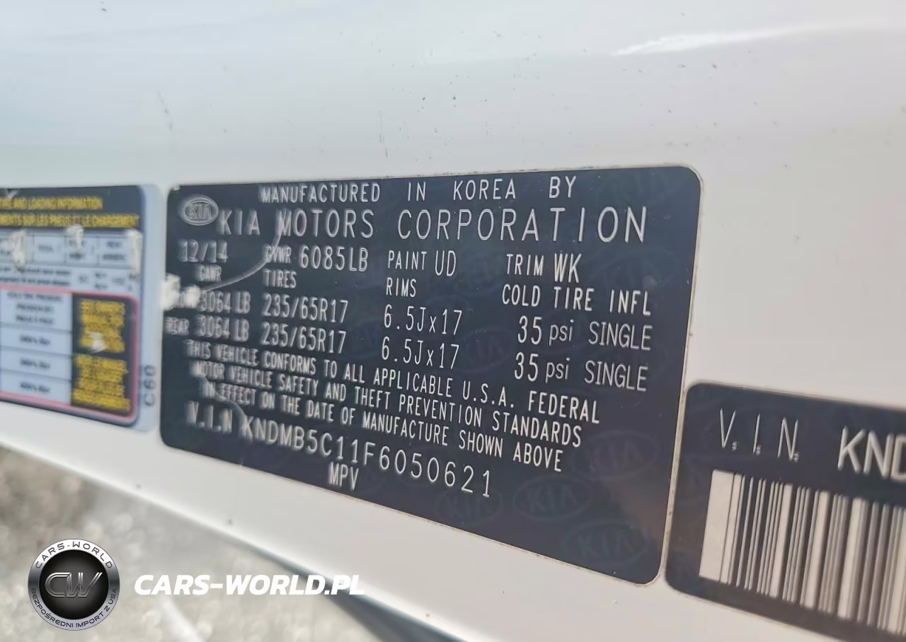 2015 Kia Sedona Lx VIN:KNDMB5C11F6050621 - 13