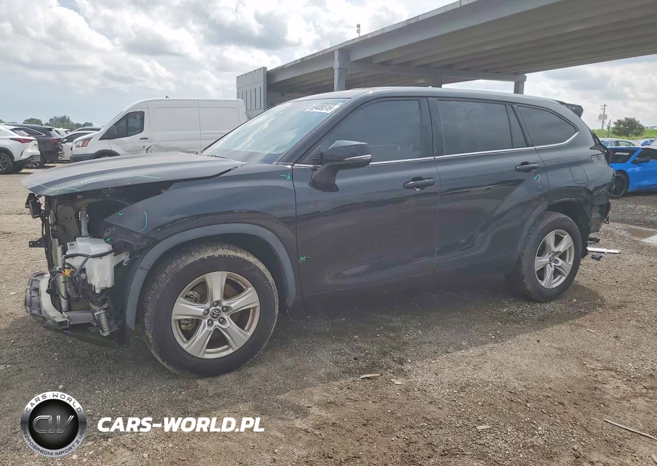 2022 Toyota Highlander Le VIN:5TDZZRAH3NS553364 - 1