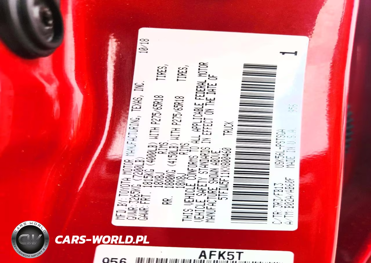 2019 Toyota Tundra Crewmax Sr5 VIN:5TFDW5F11KX800460 - 12