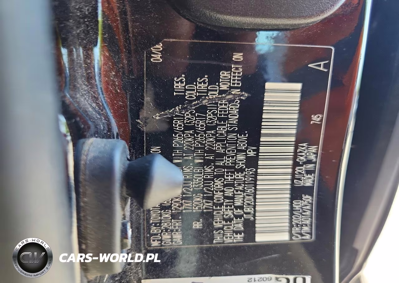 2006 Lexus Gx 470 VIN:JTJBT20X760119193 - 12