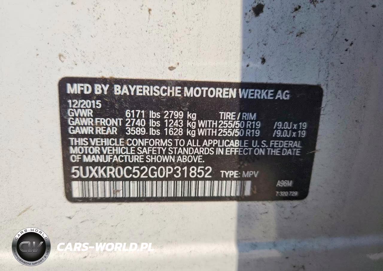 2016 BMW X5 xDrive35I VIN:5UXKR0C52G0P31852 - 13