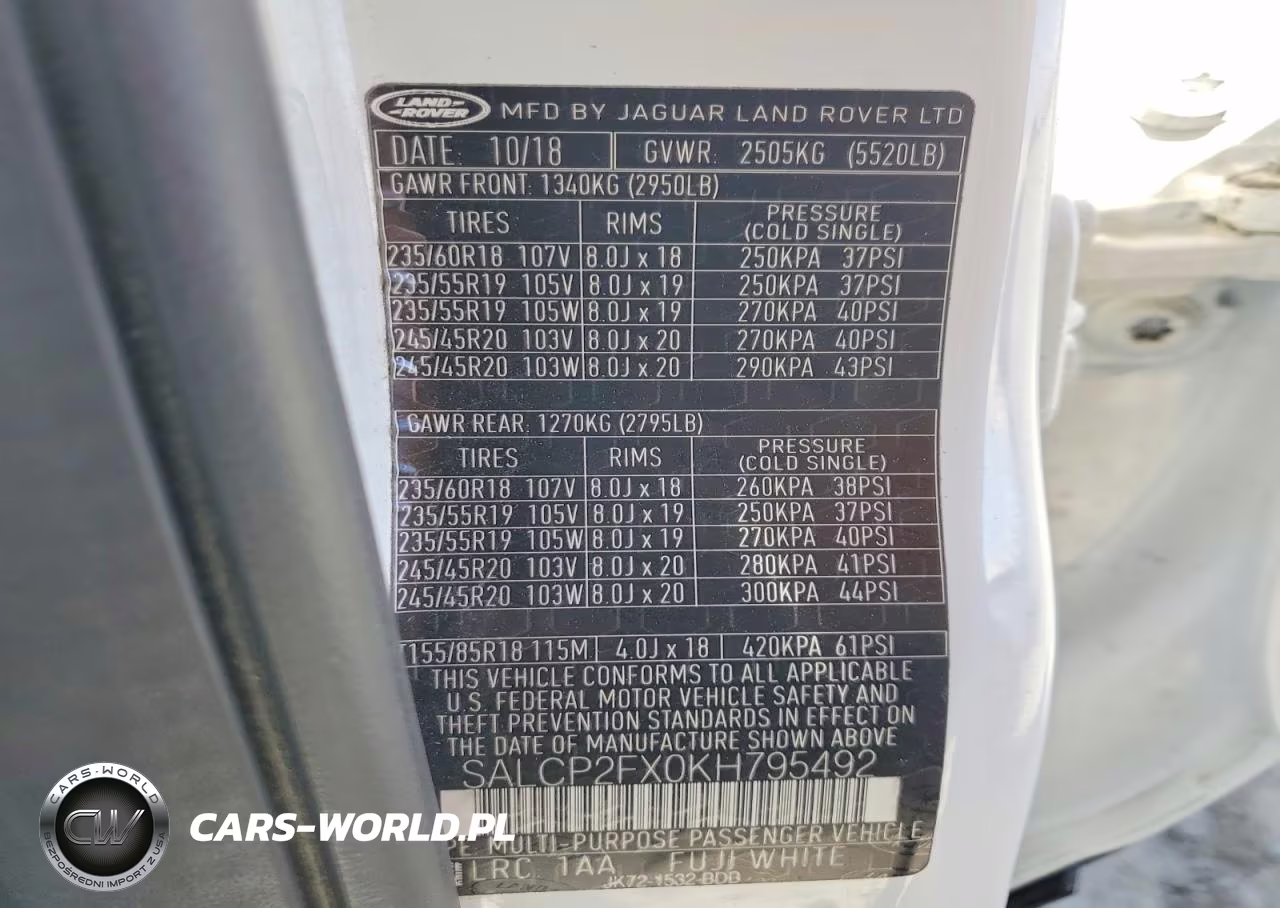 2019 Land Rover Discovery Sport Se VIN:SALCP2FX0KH795492 - 13