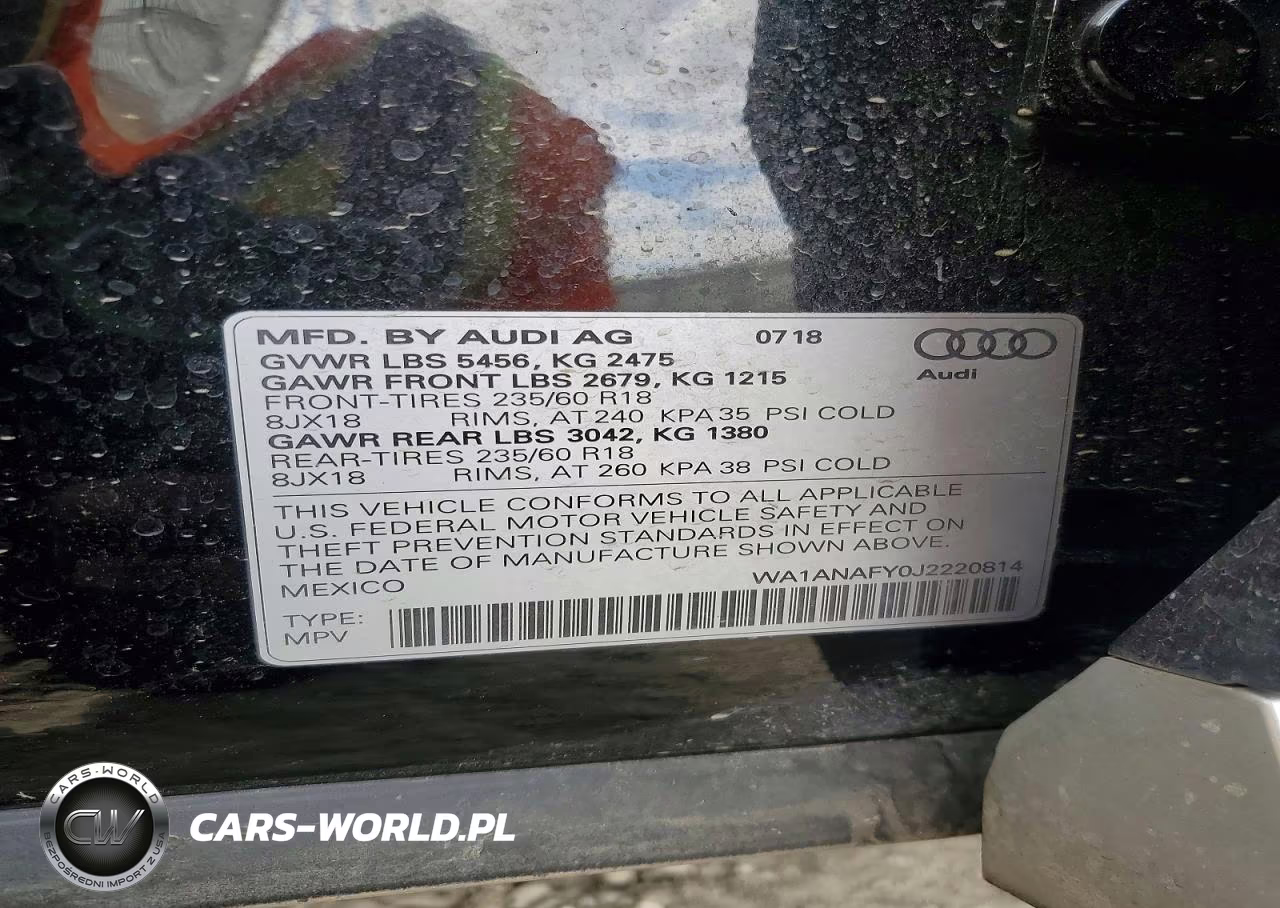 2018 Audi Q5 Premium VIN:WA1ANAFY0J2220814 - 13