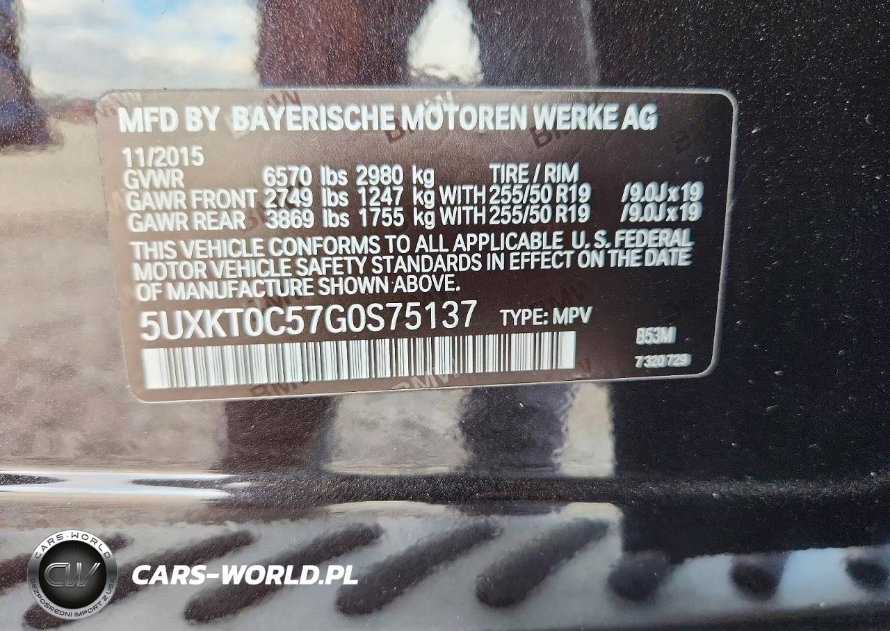2016 BMW X5 Xdr40E VIN:5UXKT0C57G0S75137 - 12