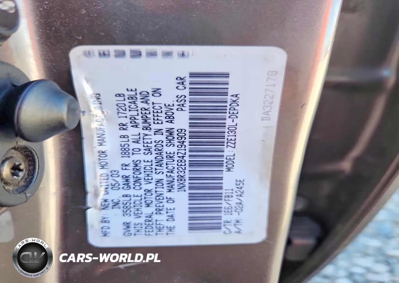 2004 Toyota Corolla Ce VIN:1NXBR32E84Z194909 - 12