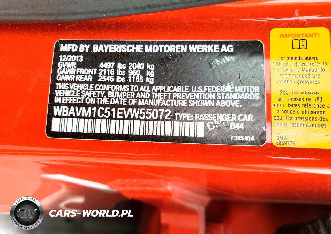 2014 BMW X1 Sdrive28I VIN:WBAVM1C51EVW55072 - 14