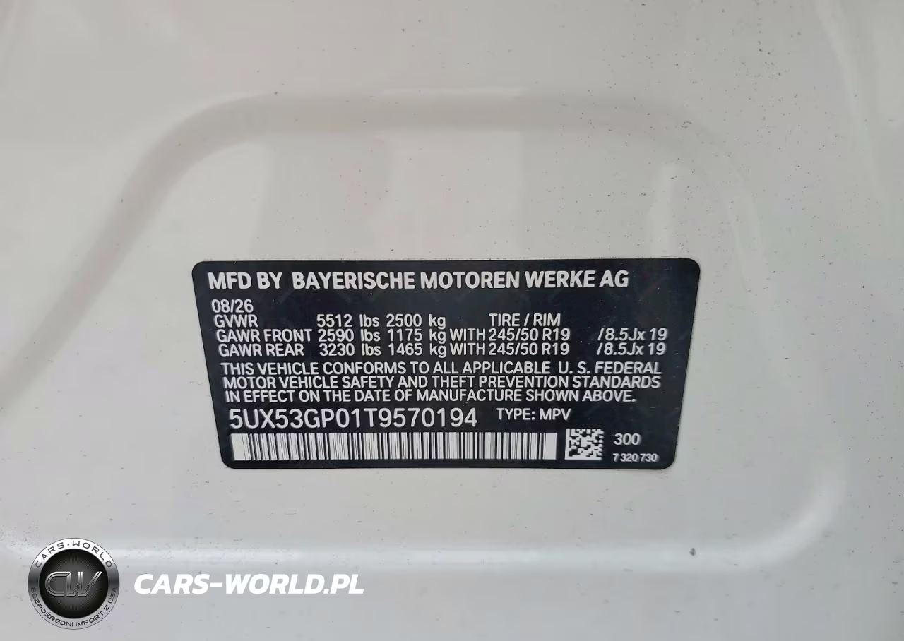 2026 B M W X Series X3 4D Suv 30 xDrive Msport VIN:5UX53GP01T9570194 - 13