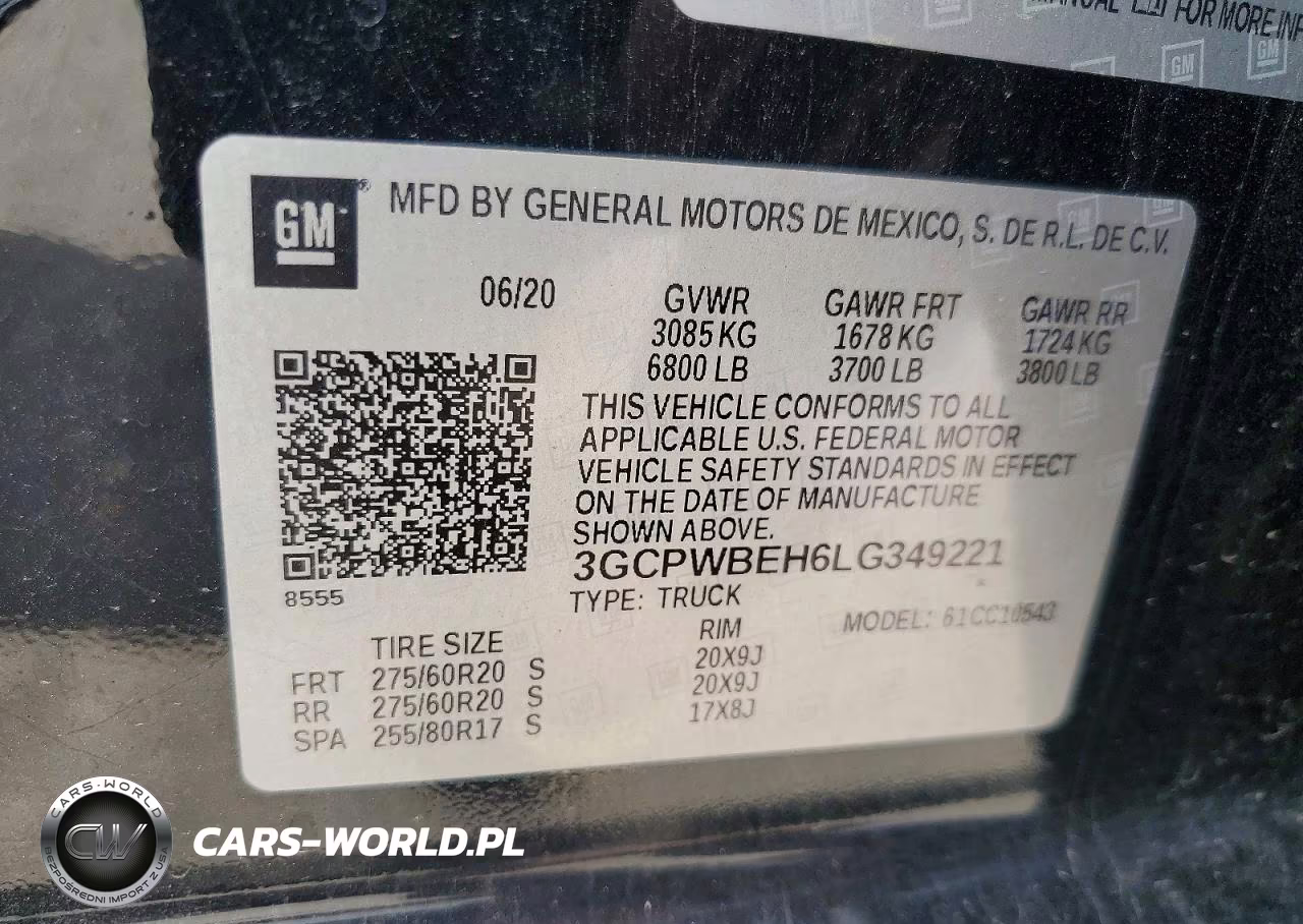 2020 Chevrolet Silverado C1500 Custom VIN:3GCPWBEH6LG349221 - 12