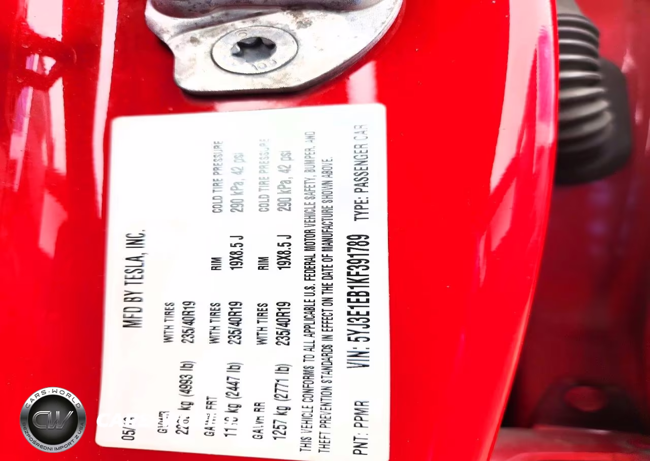2019 Tesla Model 3 VIN:5YJ3E1EB1KF391789 - 12