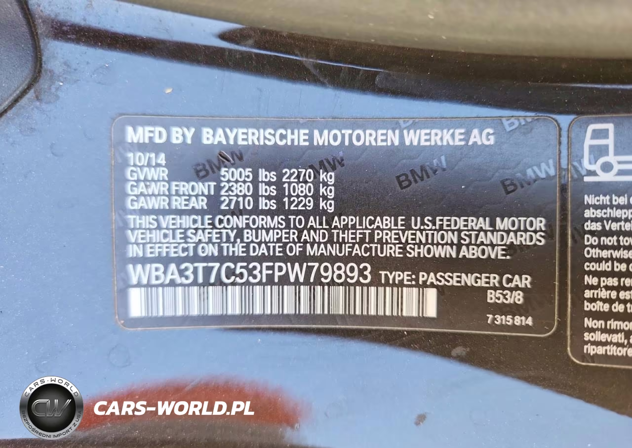 2015 BMW 435 Xi VIN:WBA3T7C53FPW79893 - 12