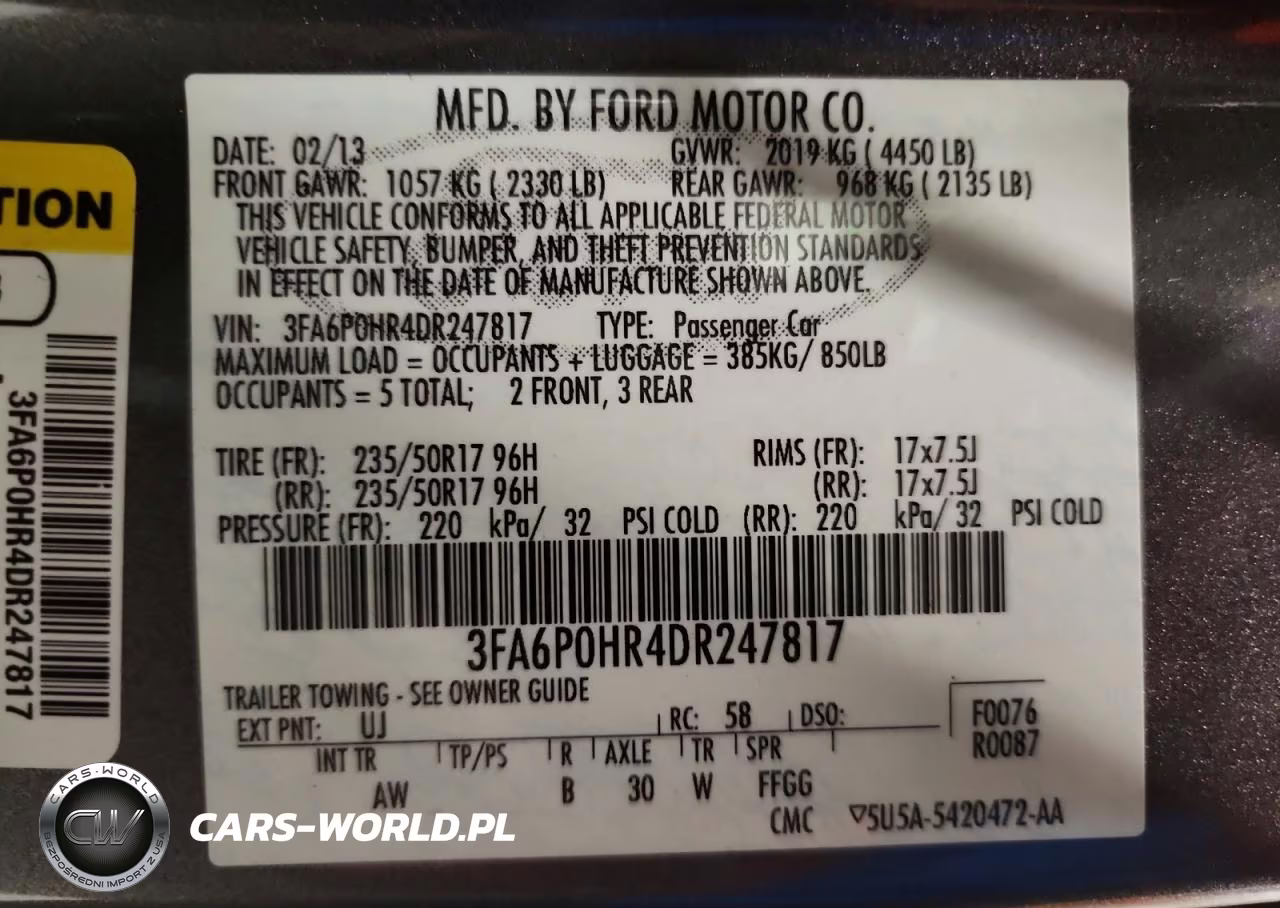2013 Ford Fusion Se VIN:3FA6P0HR4DR247817 - 12