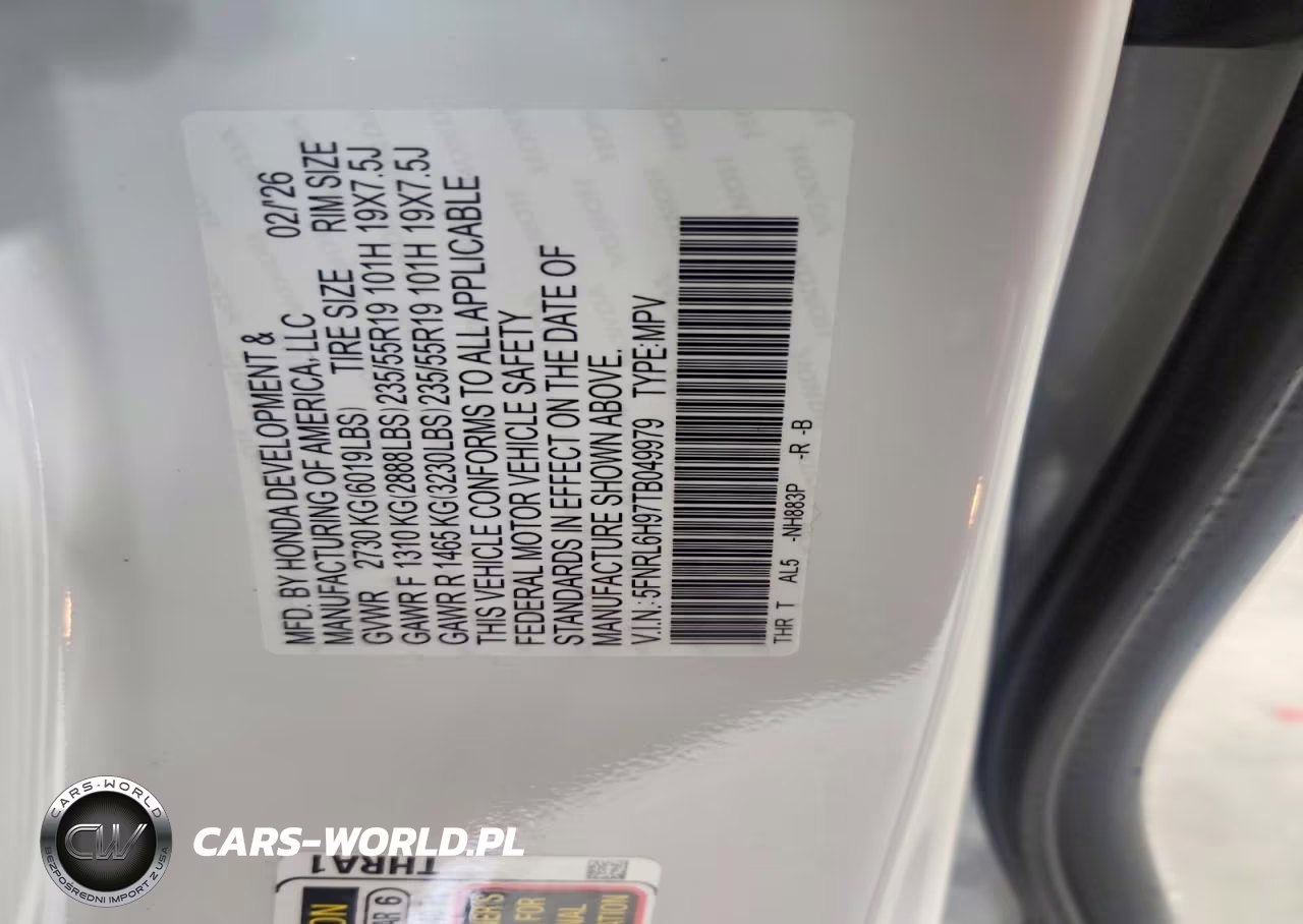 2026 Honda Odyssey Elite VIN:5FNRL6H97TB049979 - 14
