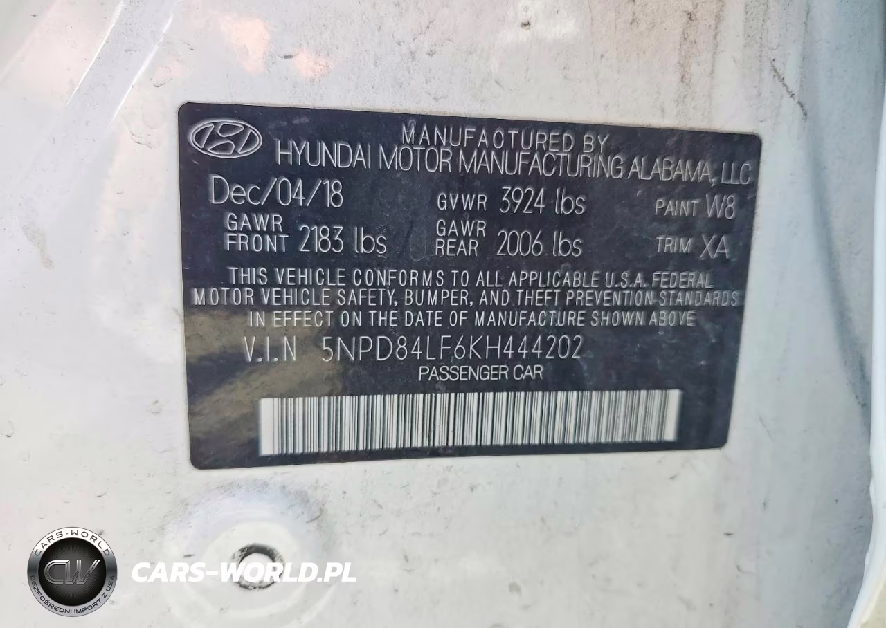 2019 Hyundai Elantra Sel VIN:5NPD84LF6KH444202 - 12