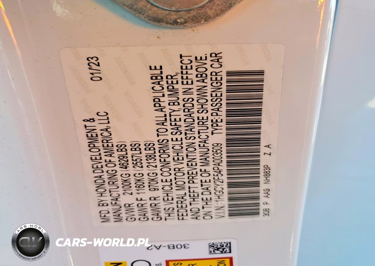2023 Honda Accord Hybrid Sport VIN:1HGCY2F54PA003509 - 12