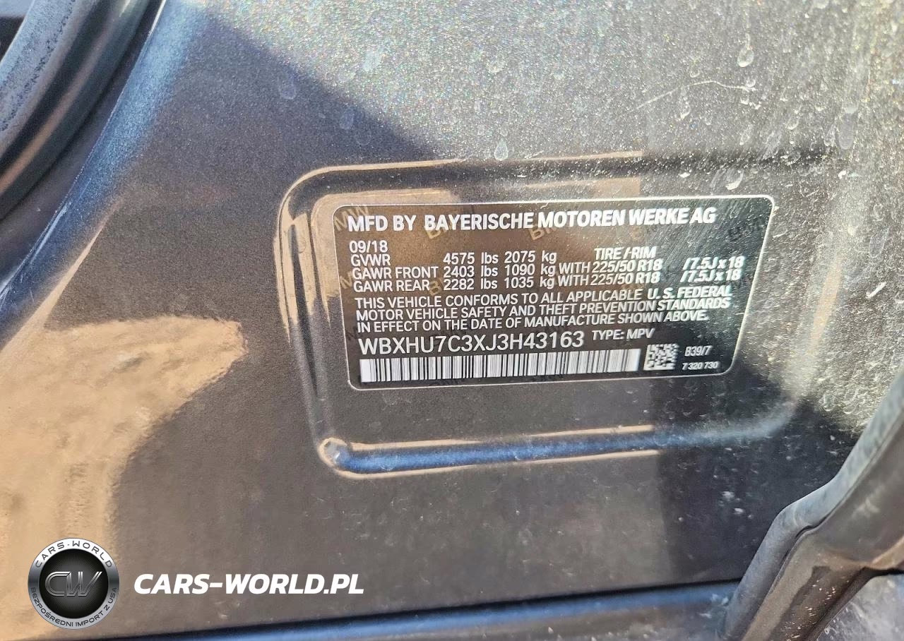2018 BMW X1 Sdrive28I VIN:WBXHU7C3XJ3H43163 - 13