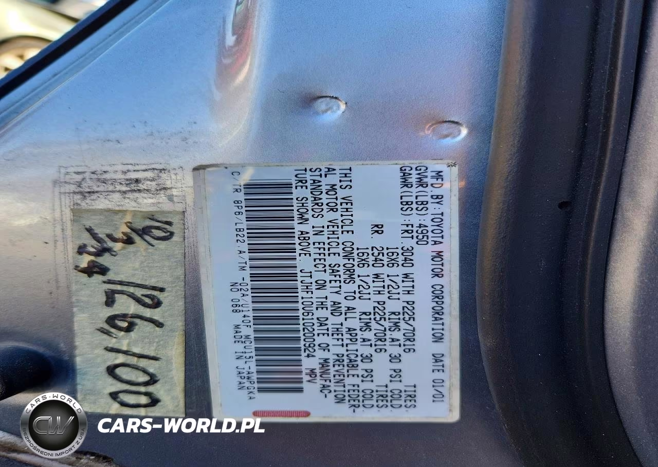 2001 Lexus Rx 300 VIN:JTJHF10U610200924 - 13