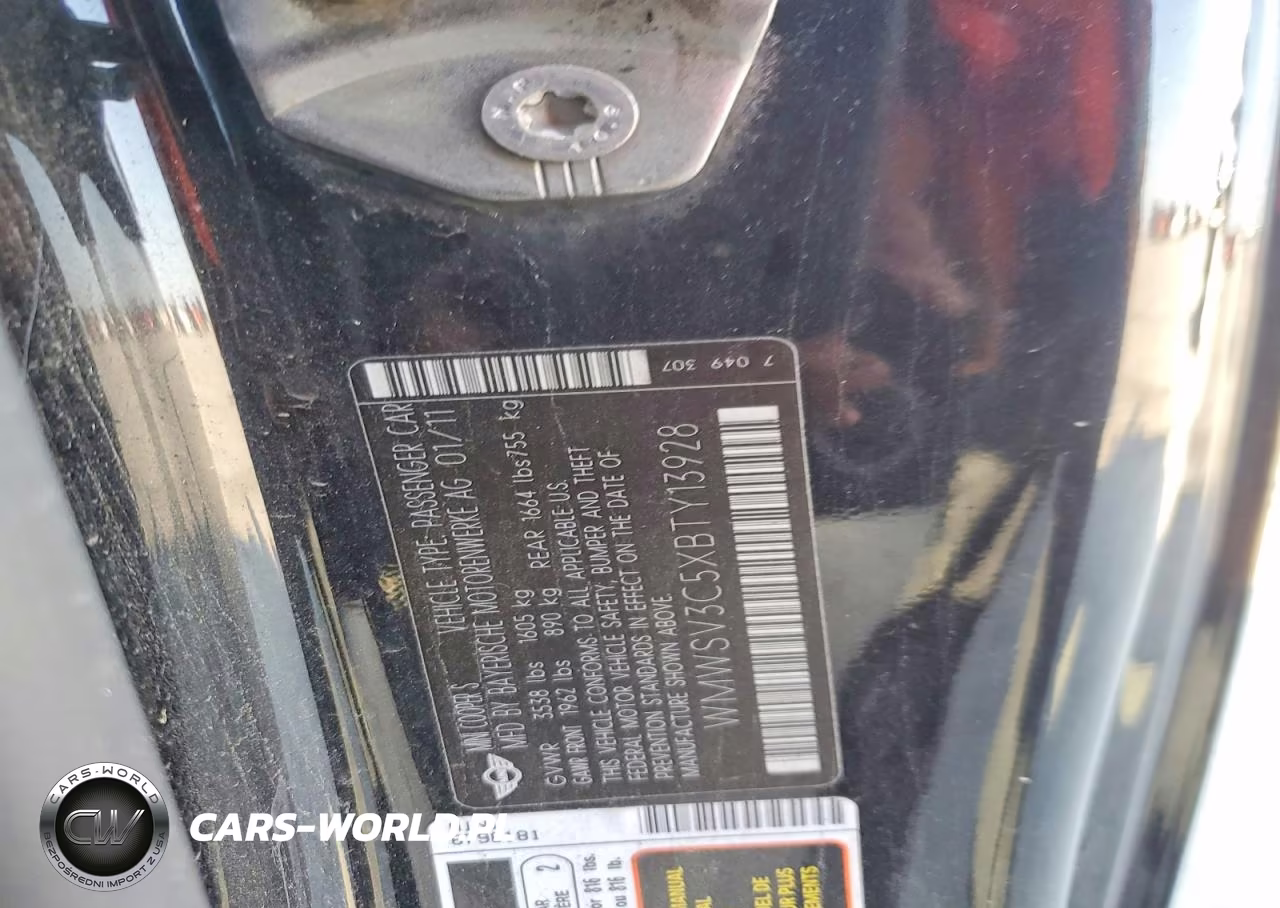 2011 Mini Cooper S VIN:WMWSV3C5XBTY13928 - 12