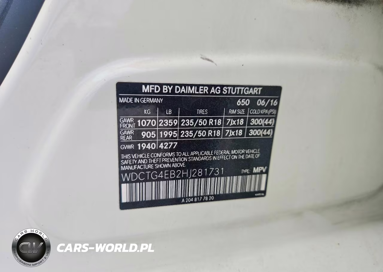 2017 Mercedes-Benz Gla 250 VIN:WDCTG4EB2HJ281731 - 13