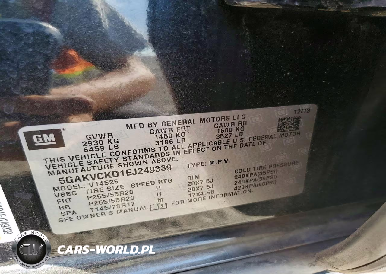 2014 Buick Enclave VIN:5GAKVCKD1EJ249339 - 12